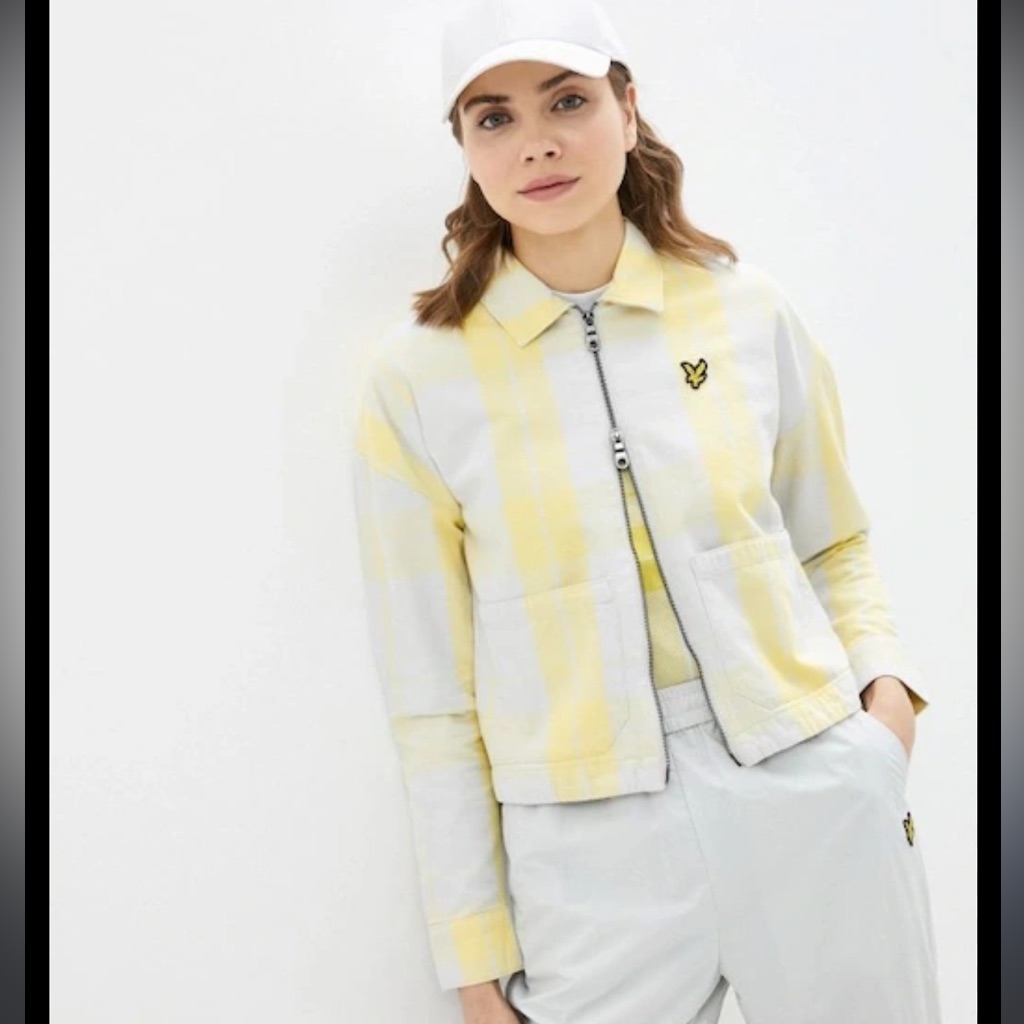 Nwt Lyle & Scott Checkered Light Jacket Streetwear Avantgarde